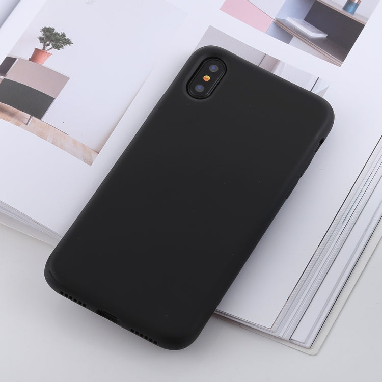 適用於iPhone XS / X 純色液態硅膠手感TPU防摔保護殼