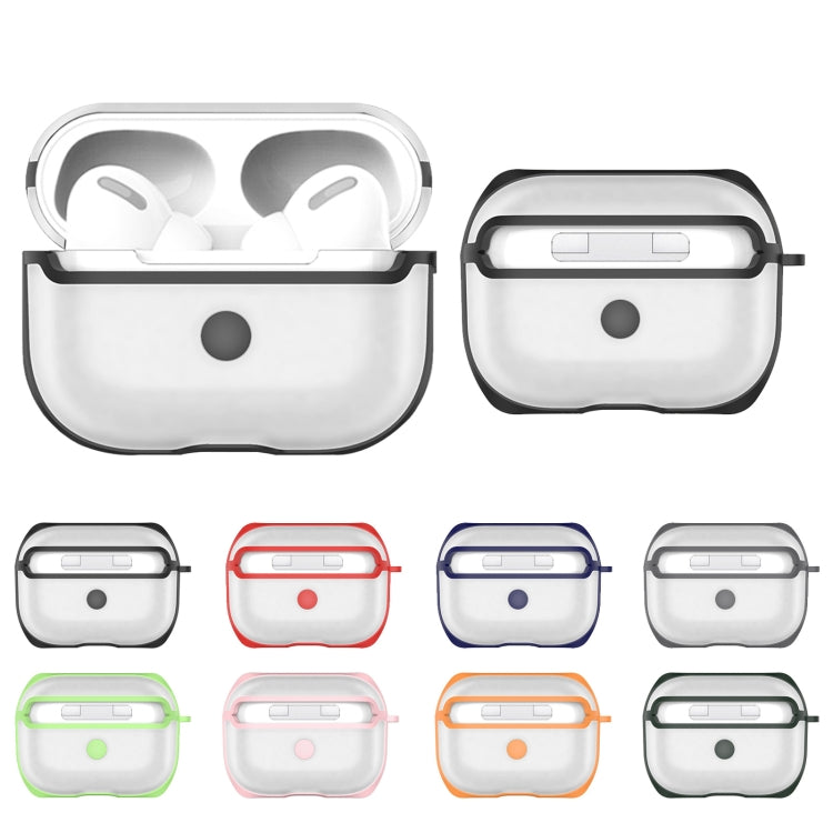 APC001 適用於AirPods Pro PC + TPU 透明耳機保護套帶掛鈎