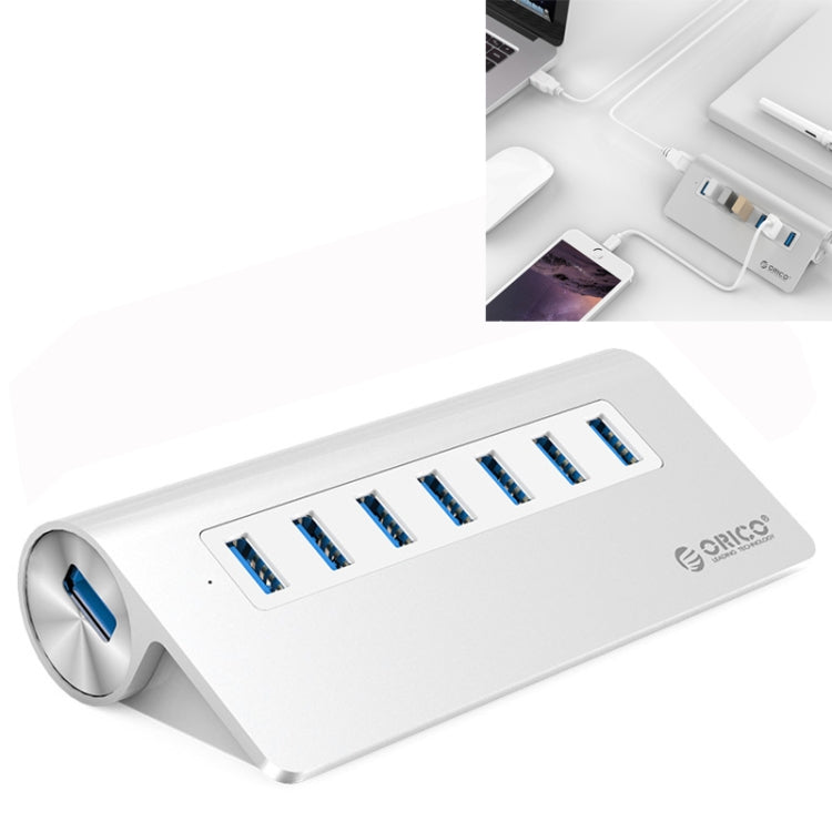 ORICO M3H7-V1 鋁合金7個USB 3.0接口HUB集線器帶30W電源適配器