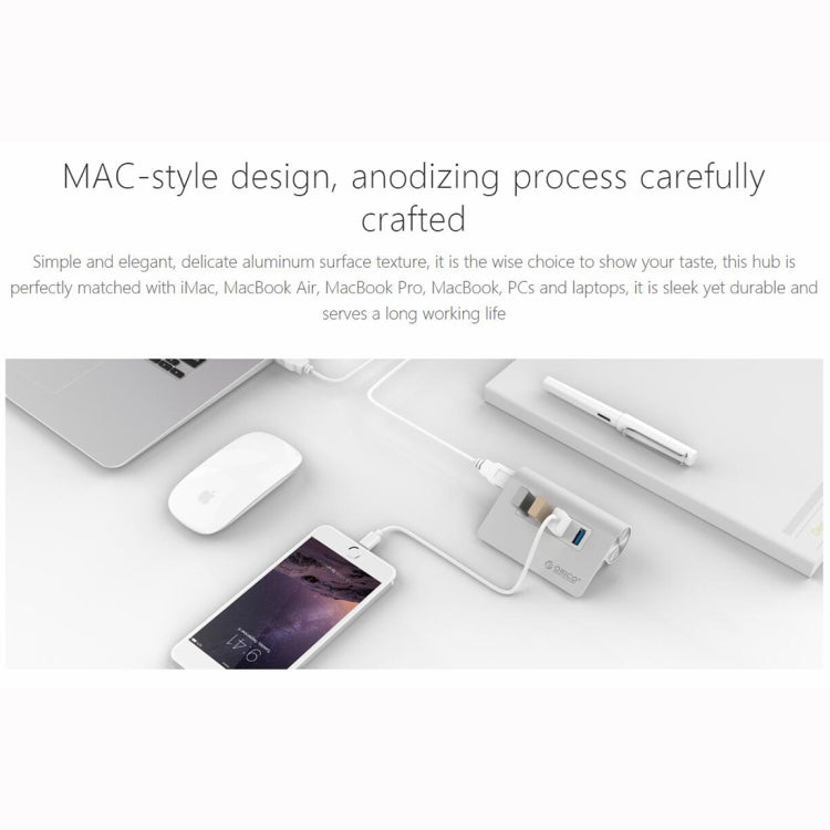 ORICO M3H4-V1 鋁合金4個USB 3.0接口HUB集線器