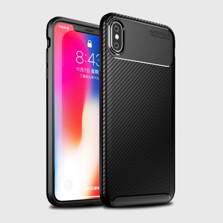適用於iPhone X / XS 甲殼蟲形 碳纖維紋TPU保護殼