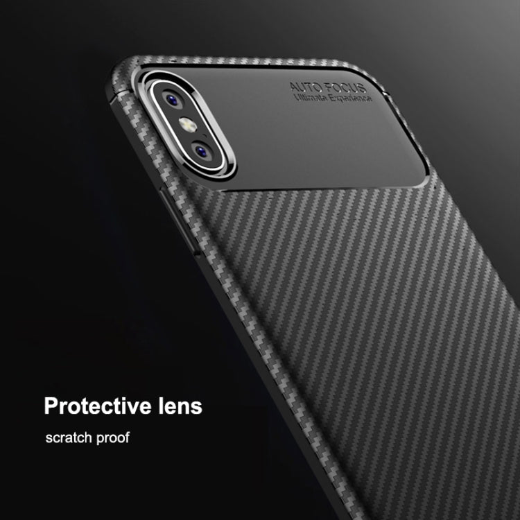 適用於iPhone X / XS 甲殼蟲形 碳纖維紋TPU保護殼