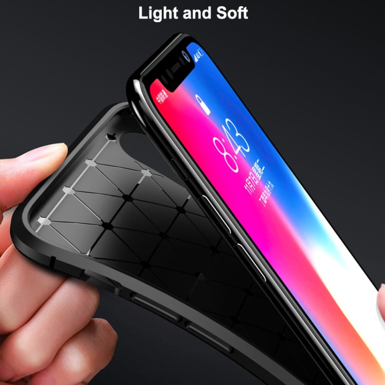 適用於iPhone X / XS 甲殼蟲形 碳纖維紋TPU保護殼