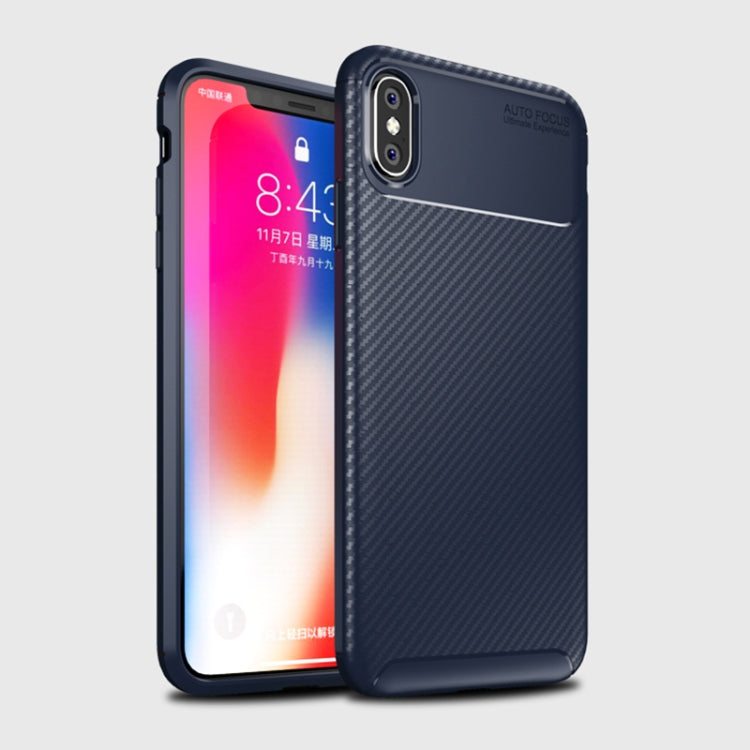 適用於iPhone X / XS 甲殼蟲形 碳纖維紋TPU保護殼