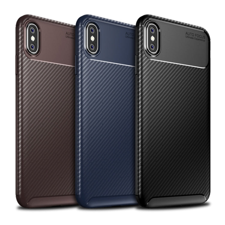 適用於iPhone X / XS 甲殼蟲形 碳纖維紋TPU保護殼