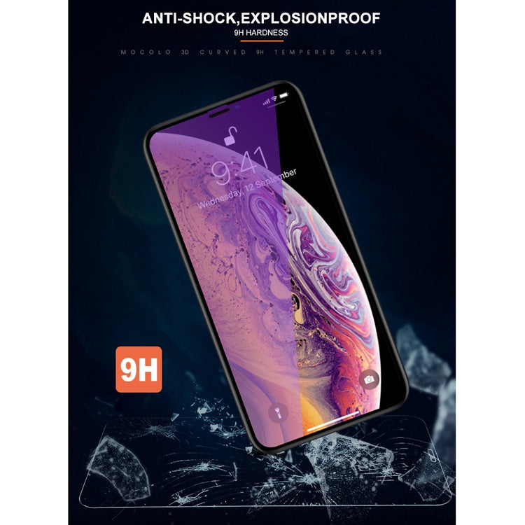 mocolo 適用於iPhone 11 Pro / XS / X 0.33mm 9H 3D全屏防藍光鋼化玻璃保護膜