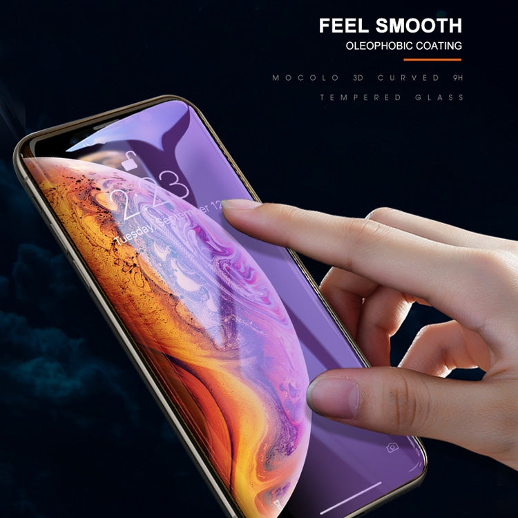 mocolo 適用於iPhone 11 Pro / XS / X 0.33mm 9H 3D全屏防藍光鋼化玻璃保護膜