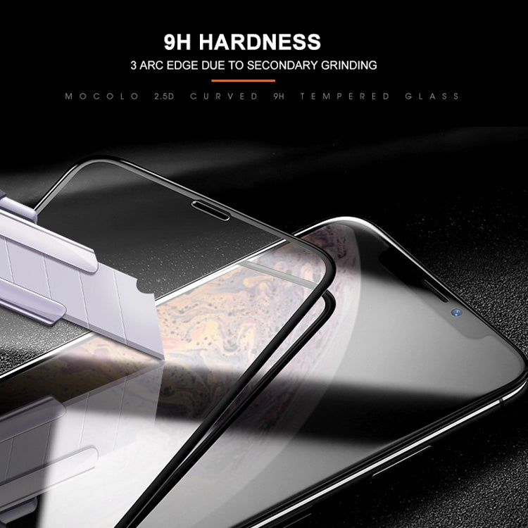 mocolo 適用於iPhone XS / X 0.33mm 9H 2.5D絲印全屏鋼化玻璃保護膜