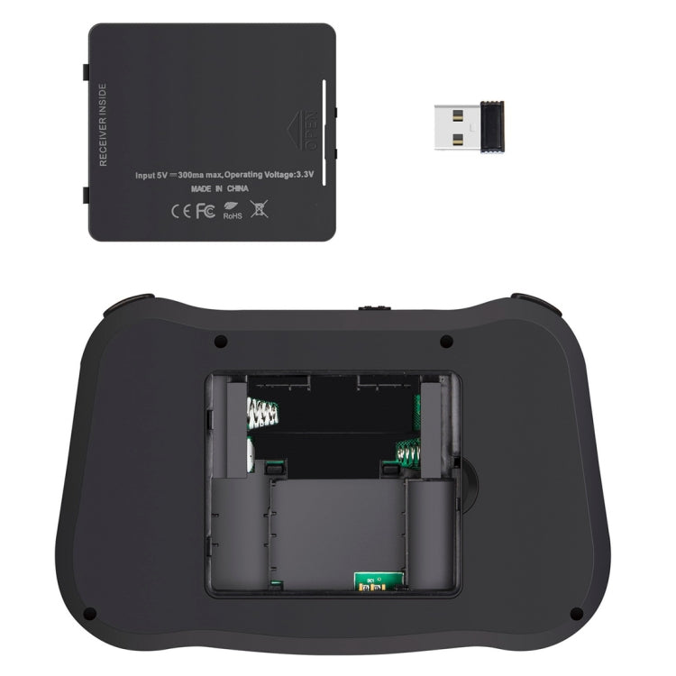 MT08 2.4GHz空中飛鼠迷你無線鍵盤 帶多彩背光&觸控板&多媒體控制