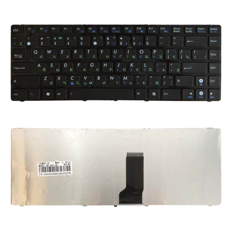 Asus K42J X43 X43B A43S A42 K42 A42J X42J K43S UL30 N42 N43 B43 U41 K43S U35J UL80 俄語鍵盤