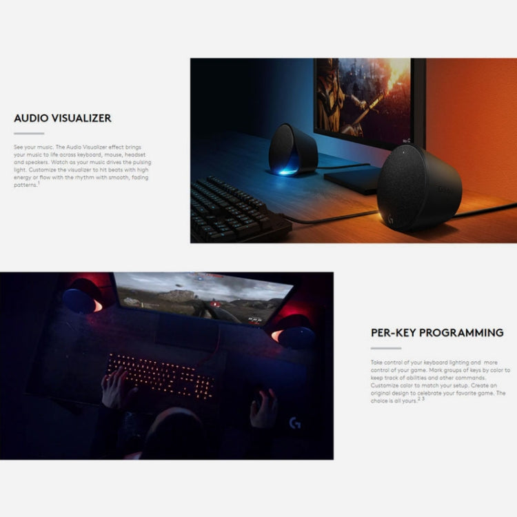 羅技 G512 RGBC軸机械有線遊戲鍵盤，線長：1.8m