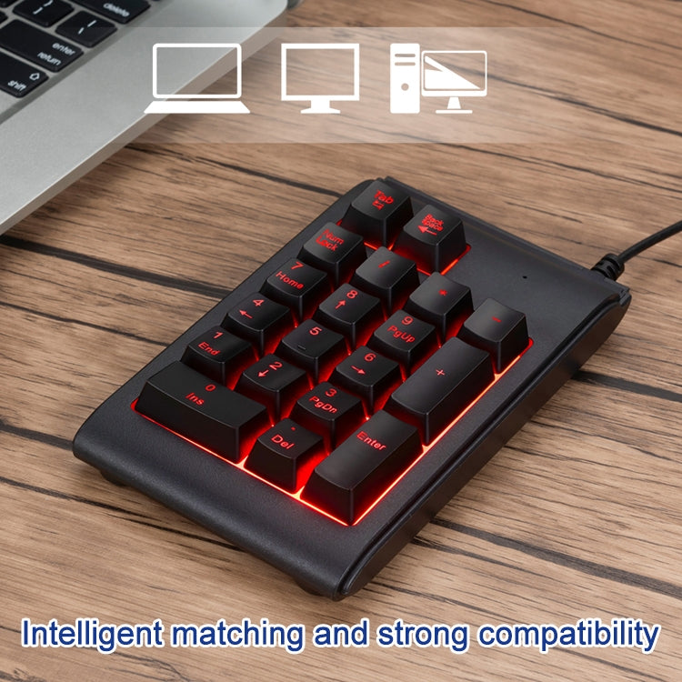 MC Saite 529 19鍵有線三色背光数字鍵盤