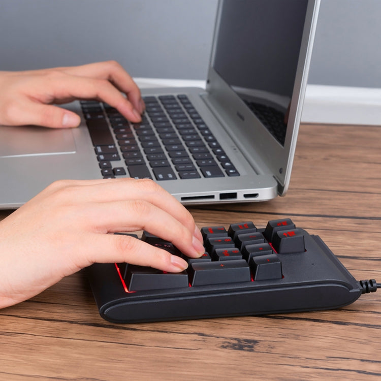 MC Saite 529 19鍵有線三色背光数字鍵盤