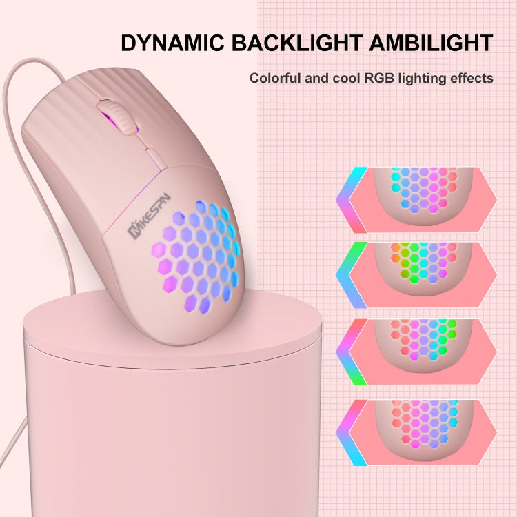 MKESPN SXS-838 USB接口RGB鏤空有線鼠標 , USB