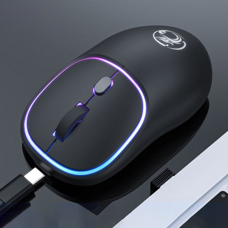 iMICE W-618 4按鍵 1600 DPI 2.4GHz 藍牙雙模充電靜音無線鼠標