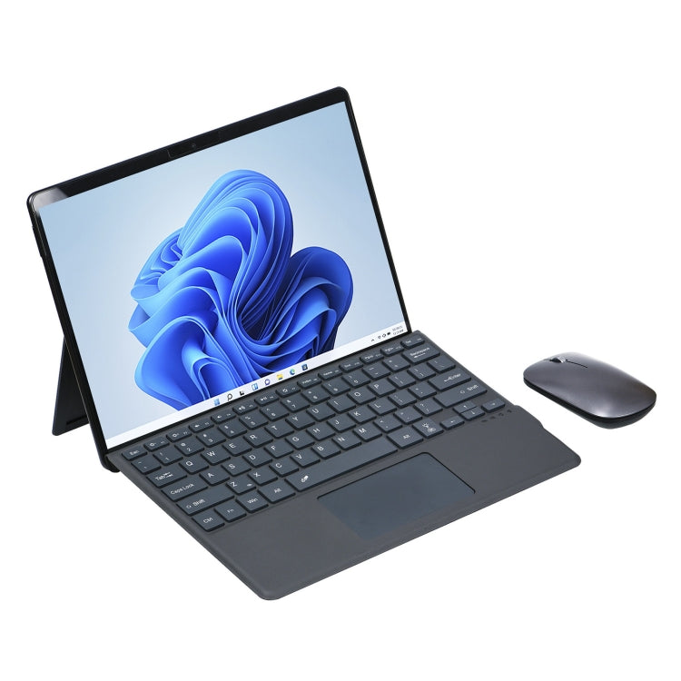 適用於微軟Surface Pro 8 平板電腦七彩背光藍牙鍵盤皮套 帶筆槽