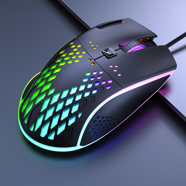 iMICE T97 遊戲鼠標 LED RGB燈USB 7按鈕7200 DPI有線遊戲鼠標