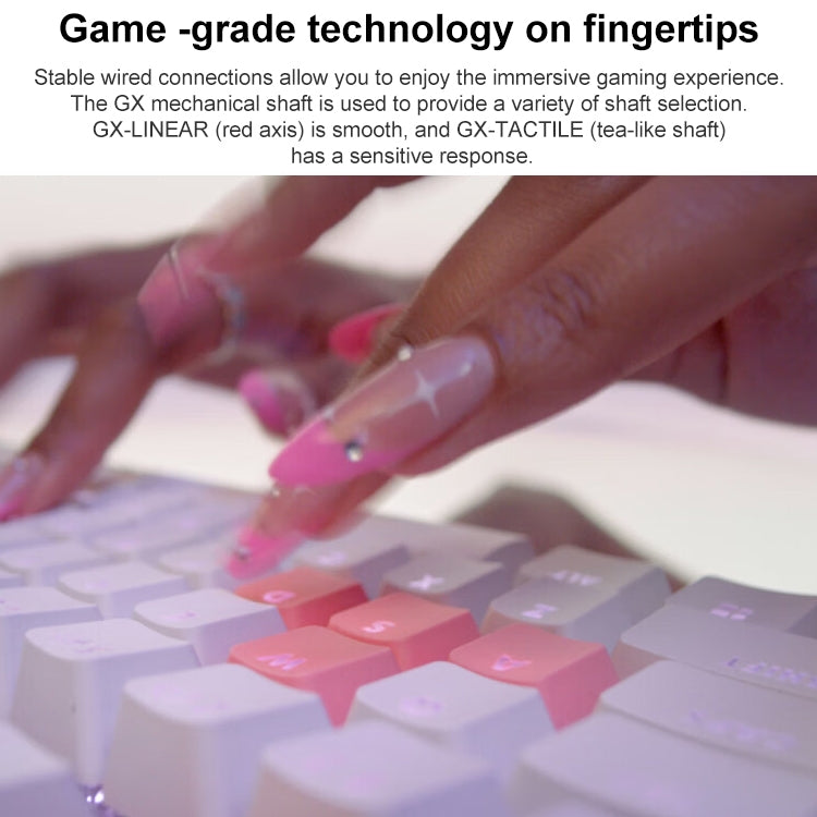 Logitech Aurora G713 RGB Wired Game E-sports 87-key Mechanical Keyboard with Palm Support, Tea Shaft