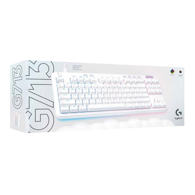 Logitech Aurora G713 RGB Wired Game E-sports 87-key Mechanical Keyboard with Palm Support, Tea Shaft