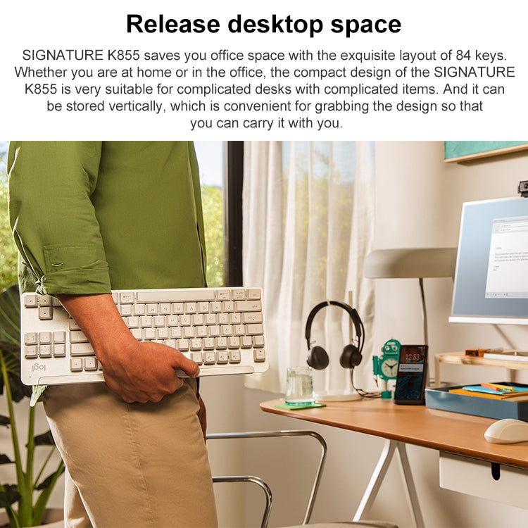 羅技 K855 無線藍牙雙模靜音机械鍵盤