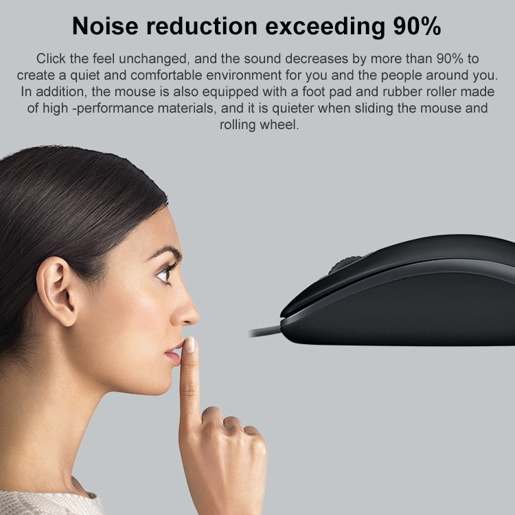 羅技 M110 1000DPI 光電靜音有線鼠標