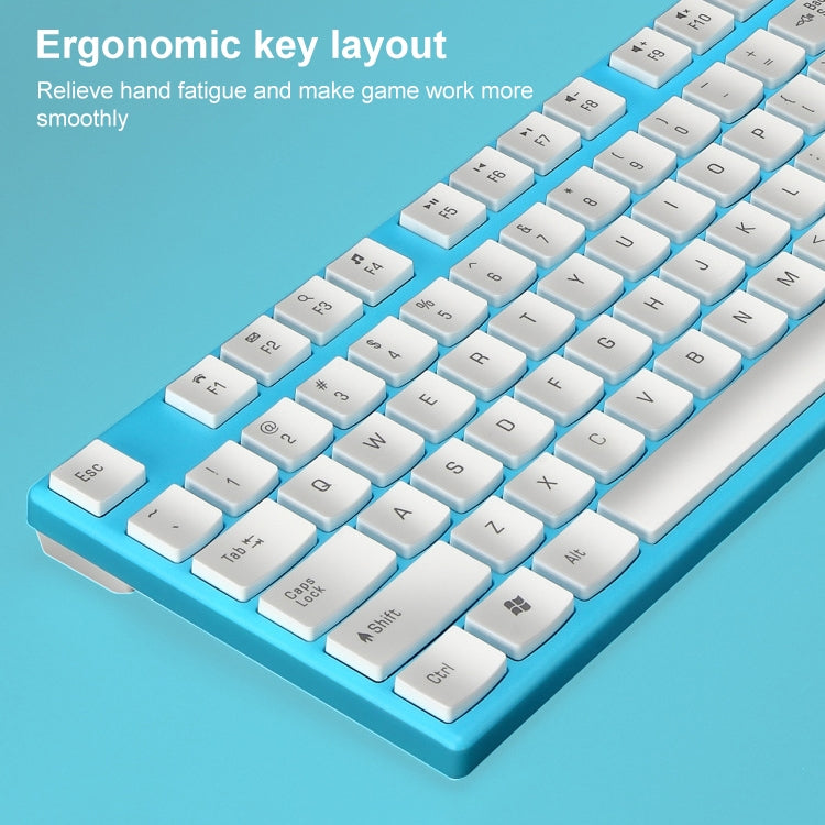 追光豹 8820 糖果色無線鍵盤+鼠標套裝