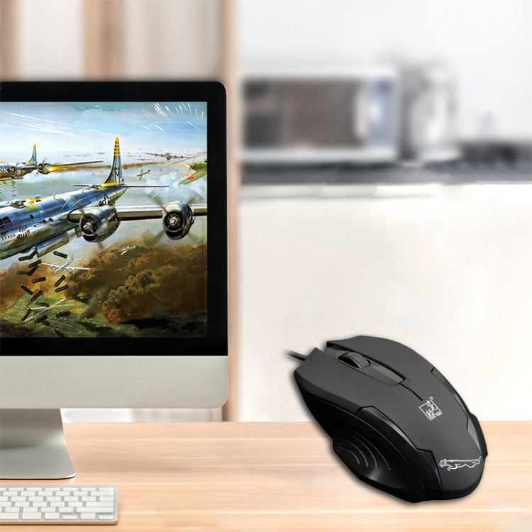 追光豹 512G USB 磨砂有線光電遊戲鼠標，線長：1.3m