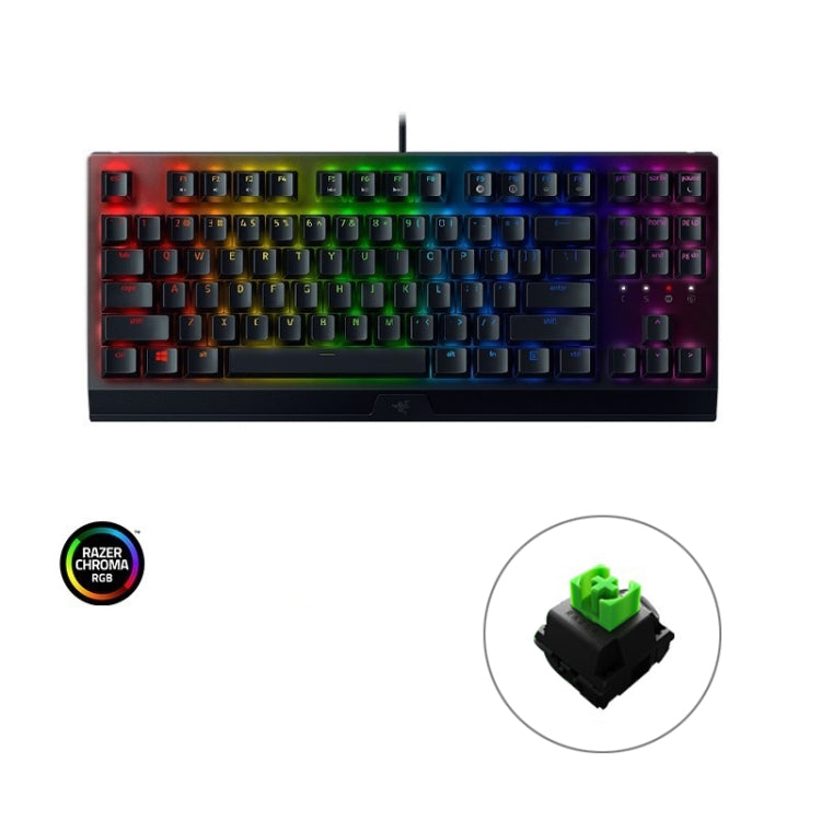 雷蛇 黑寡婦蜘蛛 V3 Tenkeyless RGB燈光有線机械鍵盤，競技版