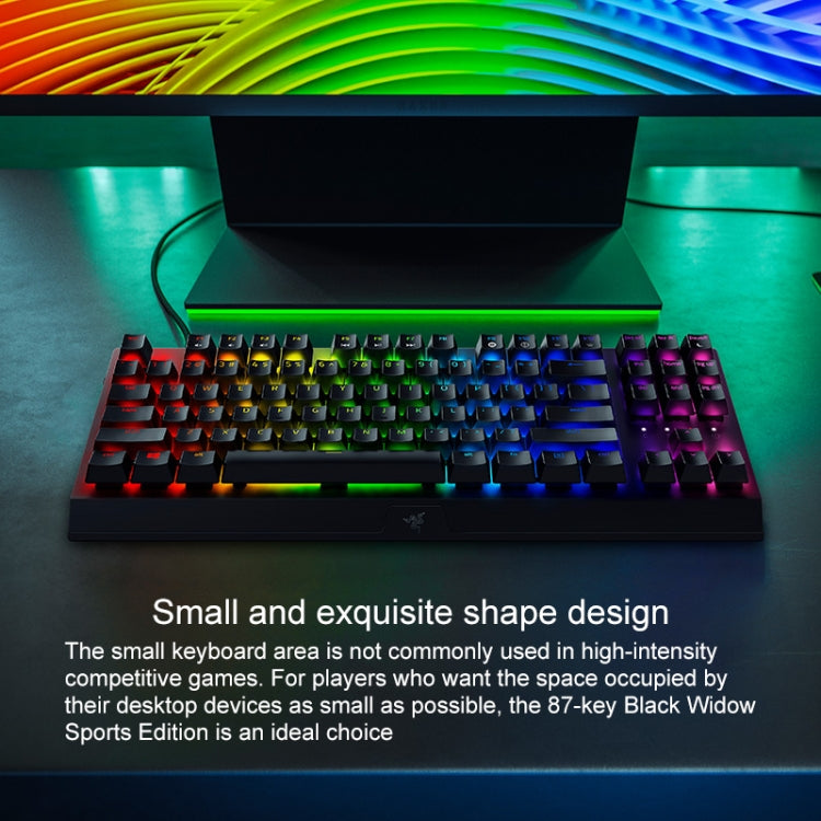 雷蛇 黑寡婦蜘蛛 V3 Tenkeyless RGB燈光有線机械鍵盤，競技版