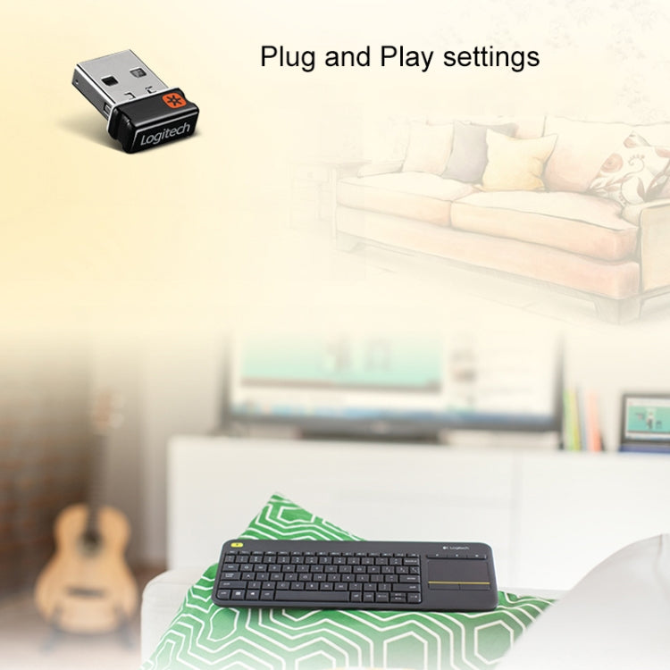 羅技 K400 Plus 2.4GHz 無線觸控鍵盤，無線範圍：10m