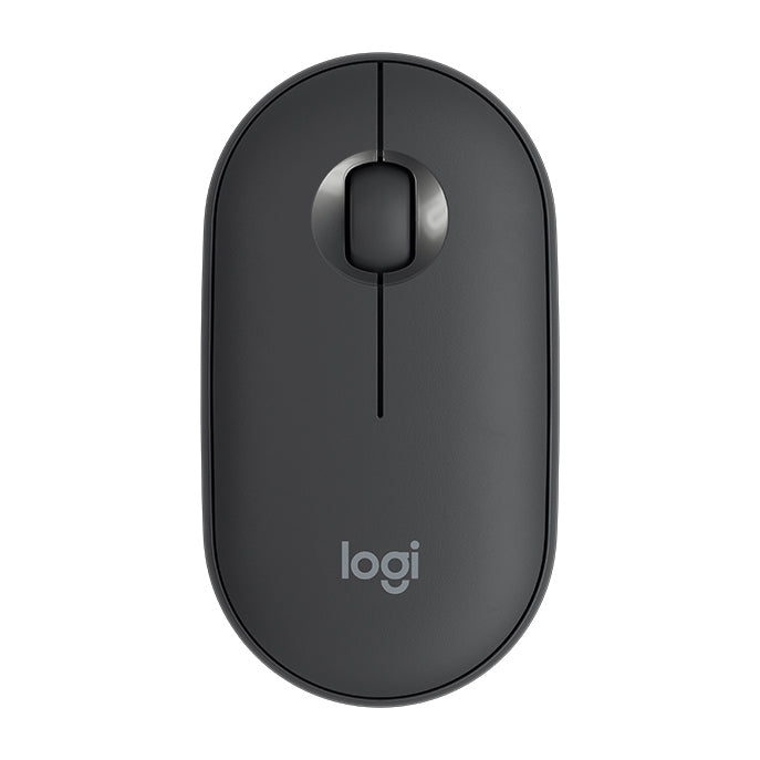 羅技 Pebble 鵝卵石造型輕薄3鍵1000DPI靜音無線藍牙光電鼠標，無線範圍：10m