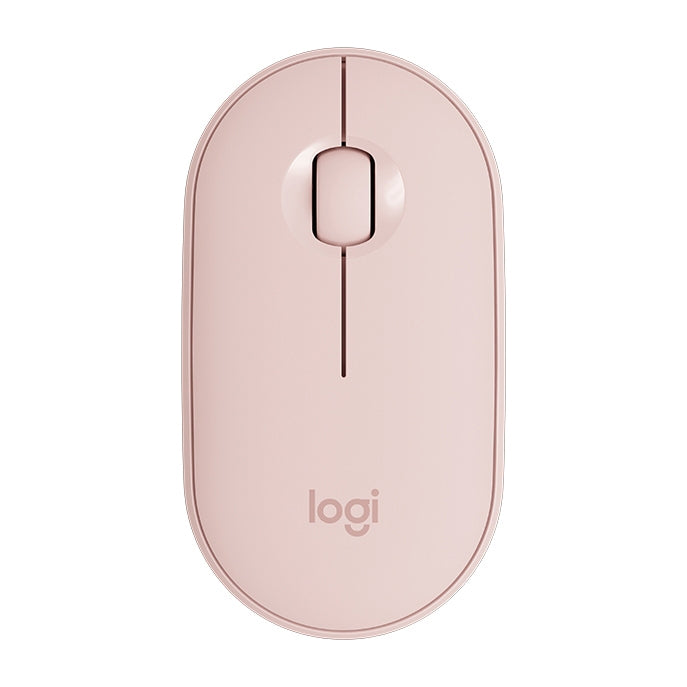 羅技 Pebble 鵝卵石造型輕薄3鍵1000DPI靜音無線藍牙光電鼠標，無線範圍：10m
