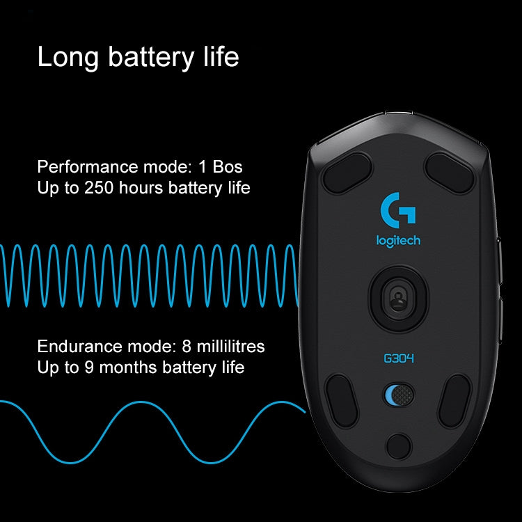 羅技 G304 LIGHTSPEED 12000 DPI 6個可編程按鍵HERO傳感器無線遊戲鼠標