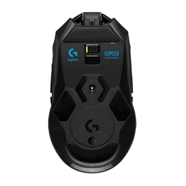 羅技 G903 LIGHTSPEED 16000DPI 11個按鍵 HERO 16K傳感器RGB背光左右手通用無線遊戲鼠標
