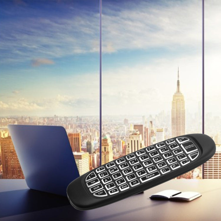 C120背光空中飛鼠 無線鍵盤 3D陀螺儀感應安卓遙控器