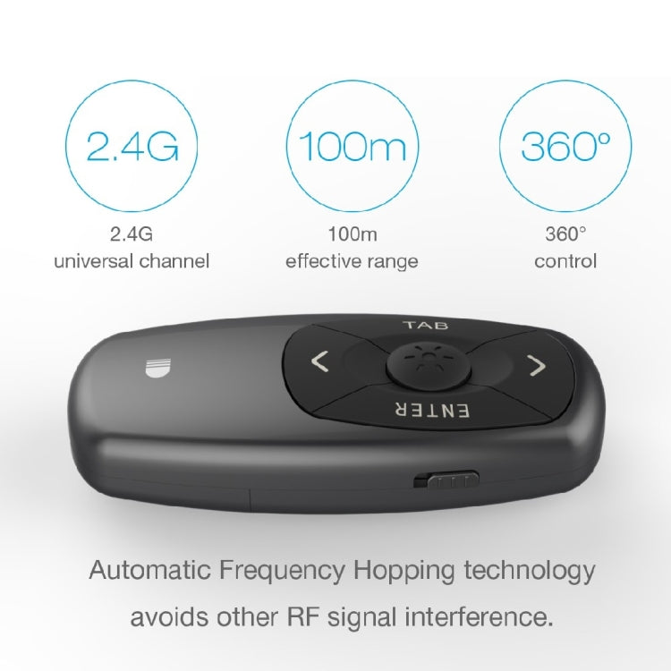 Doosl DSIT011 2.4GHz 激光翻頁筆無線遙控器 可充電 可控距離：100米