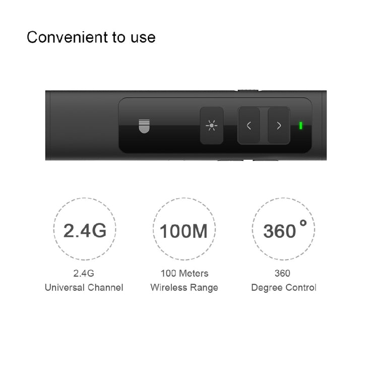 Doosl DSIT013 2.4GHz 激光翻頁筆無線遙控器 可充電 可控距離：100米