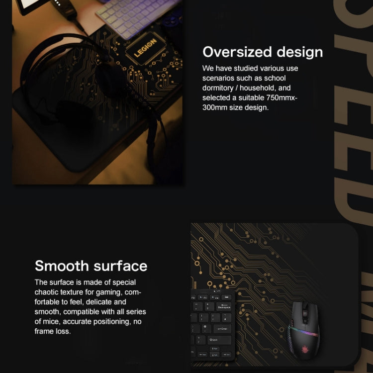 原裝聯想 拯救者LEGION電競鼠標墊Speed Max B款