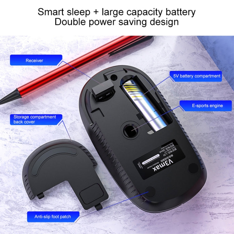 銀雕 V3 Max 商務辦公靜音無線鍵盤鼠標套裝