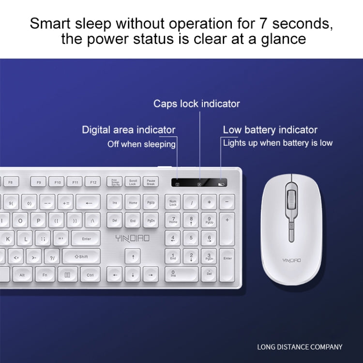 銀雕 V3 Max 商務辦公靜音無線鍵盤鼠標套裝