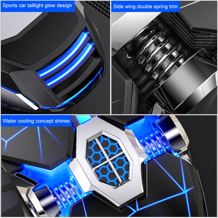 銀雕鬼鮫 3200DPI 4檔可調 7鍵七彩發光有線遊戲机械鼠標, 款式: 靜音版 , Style: Silent Version