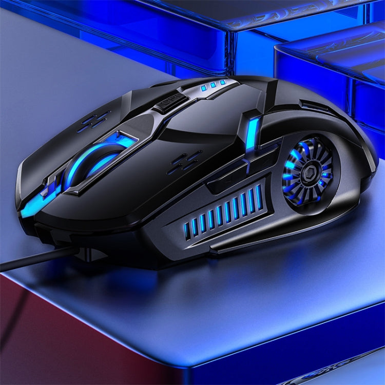 銀雕 G5 3200DPI 4檔可調 6鍵七彩發光有線遊戲鼠標 有聲版本