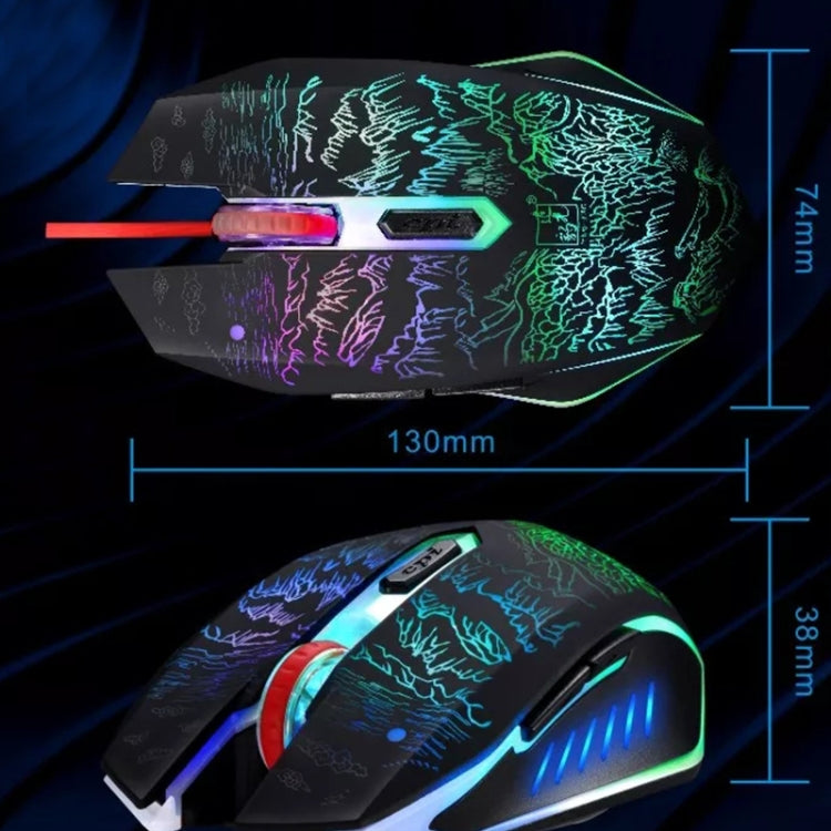 ZGB T9 USB有線電競背光遊戲鼠標