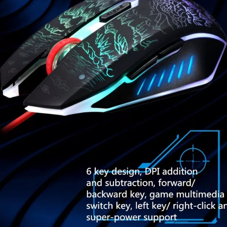 ZGB T9 USB有線電競背光遊戲鼠標