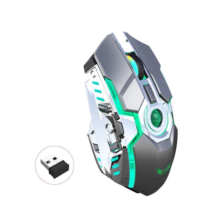ZERODATE T30 2.4GHz 2400DPI三擋可調節RGB背光無線光電鼠標