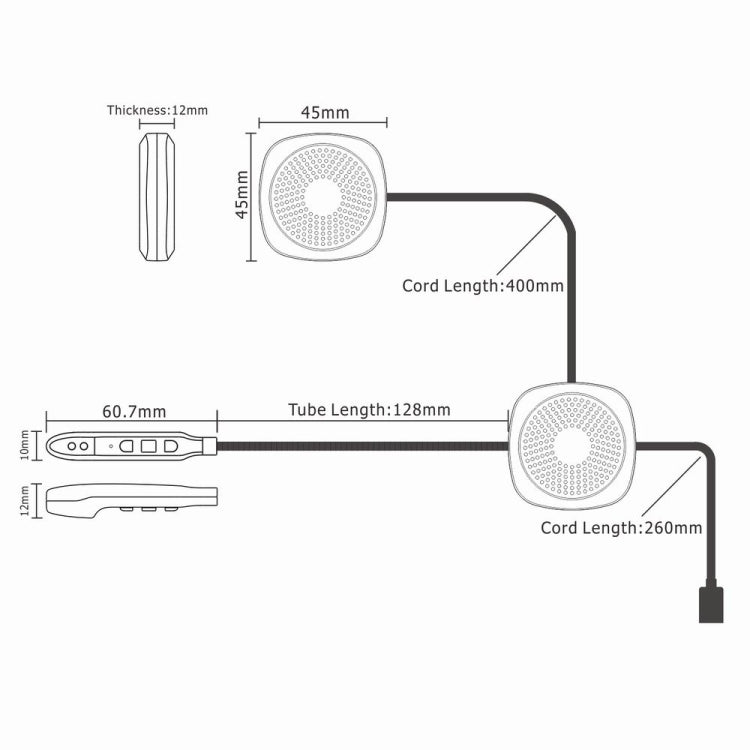 T2 摩托車頭盔藍牙耳機