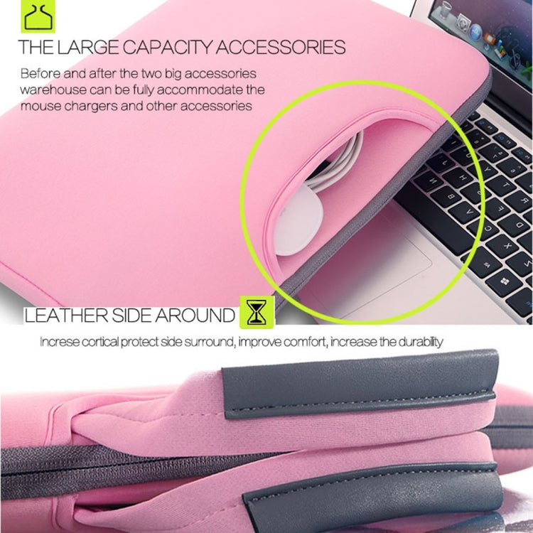 15.4英寸 透氣手提包 筆記本電腦包，適用於蘋果MacBook Air / Pro，聯想及其他筆記本，尺寸：38x27.5x3.5cm