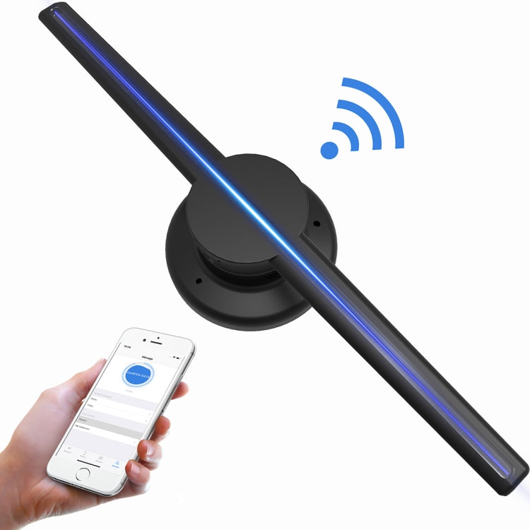 42cm直徑3D全息廣告機 WiFi款，640 x 640像素 320顆LED燈珠，支持Micro SD卡