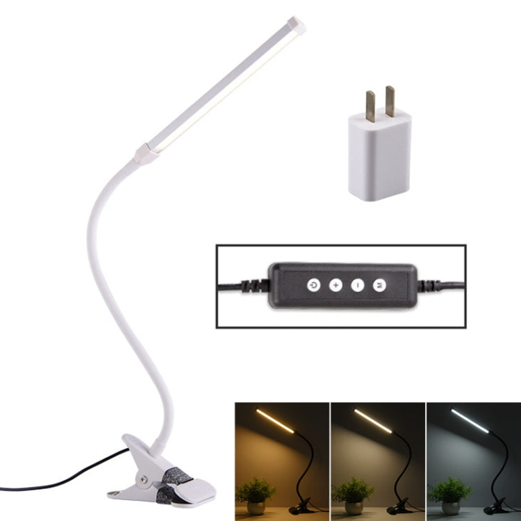 LED摺疊檯燈8W調光USB充電護眼燈 USB充電款+電源插頭