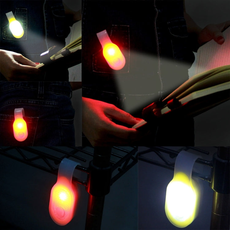 CR2032紐扣電池驅動 LED磁性硅膠 衣服夾子燈